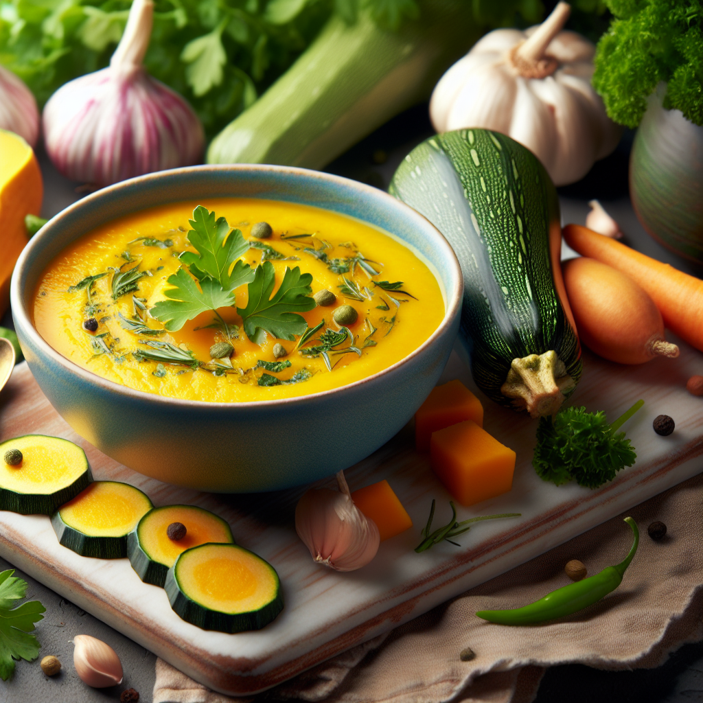 Mediterranean Summer Squash Soup Recipe