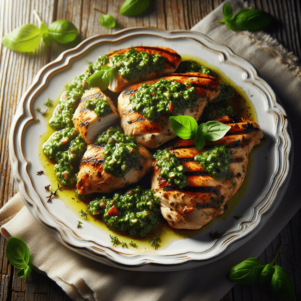 Chicken With Mediterranean Herb Pesto Recipe Chicken With Mediterranean Herb Pesto Recipe