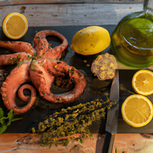 Mediterranean Bbq Octopus With Oregano And Lemon Recipe