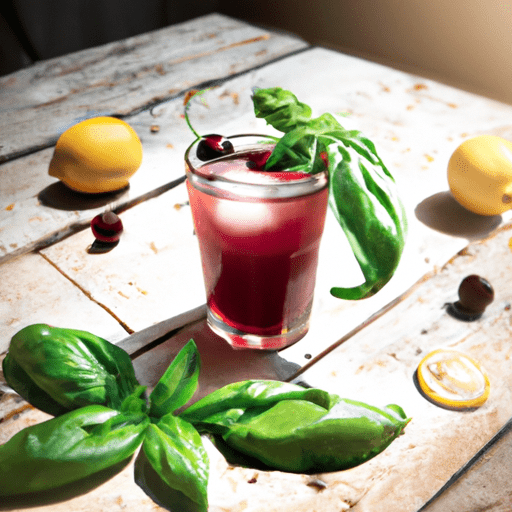 Mediterranean Cherry And Basil Lemonade Recipe