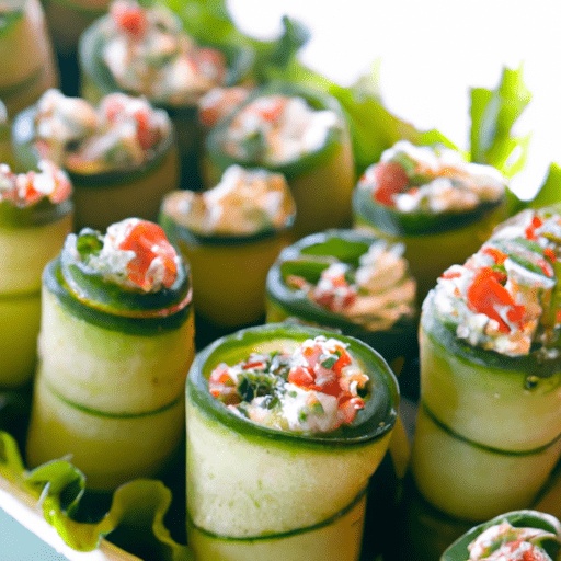 Mediterranean Cucumber Rolls Recipe
