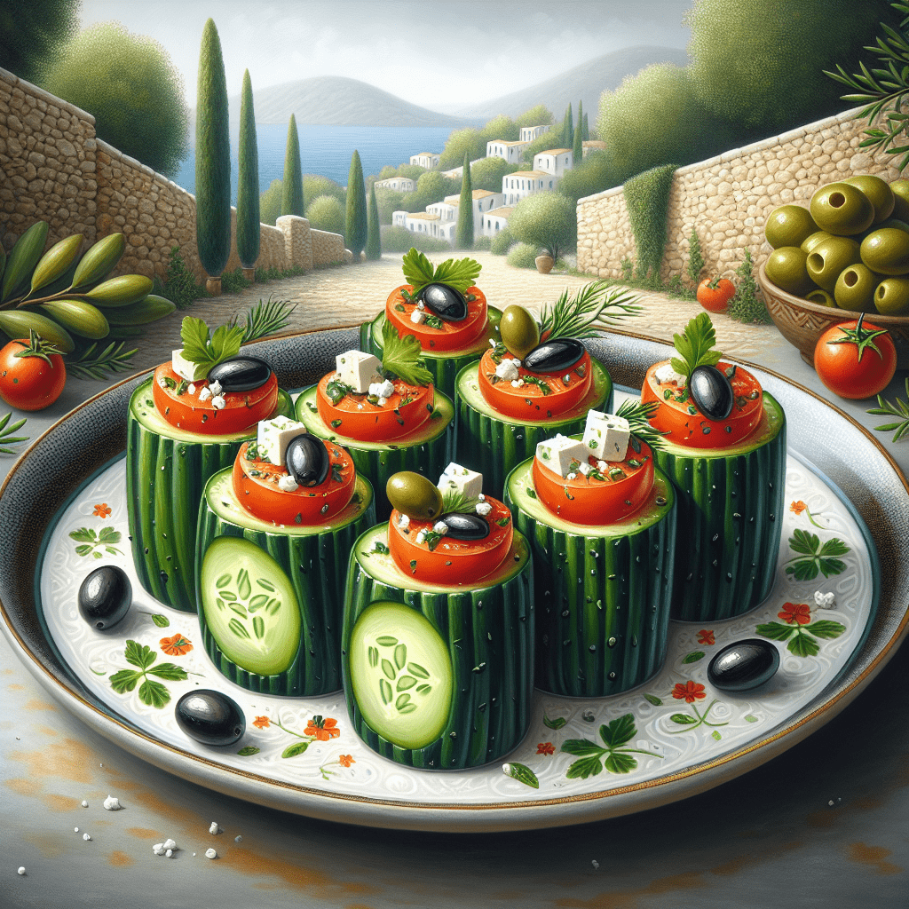 Mediterranean Cucumber Rolls Recipe