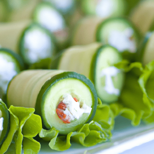 Mediterranean Cucumber Rolls Recipe