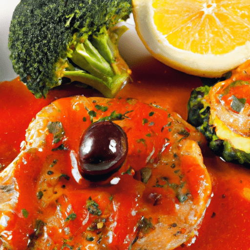 Mediterranean Harissa Marinated Monkfish Recipe