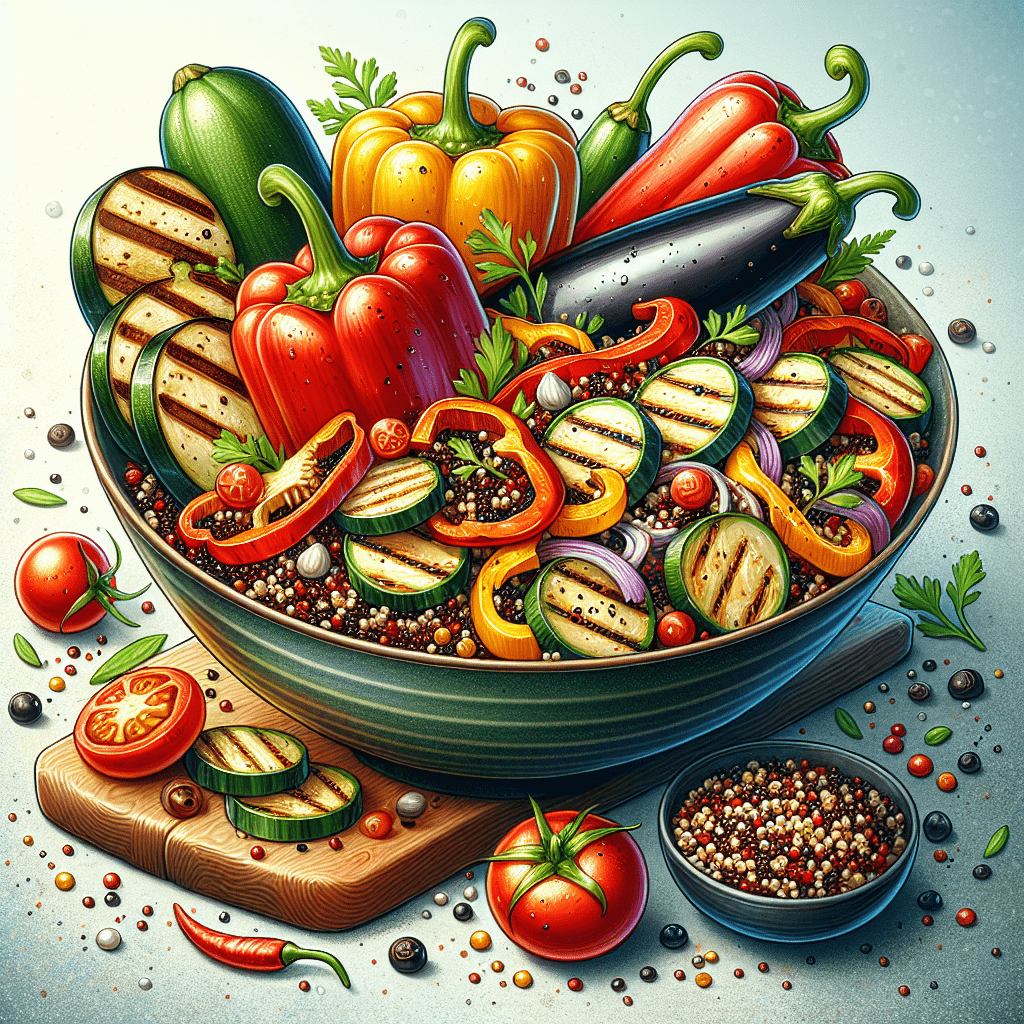 Mediterranean Quinoa Salad With Grilled Vegetables Recipe Mediterranean Quinoa Salad With Grilled Vegetables Recipe