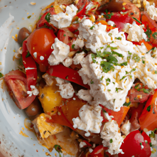 Mediterranean Scramble With Tomatoes And Feta Recipe Mediterranean Scramble With Tomatoes And Feta Recipe