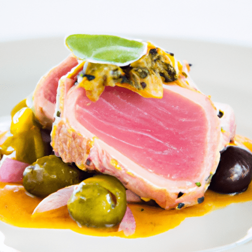 Mediterranean Seared Tuna With Olive And Caper Sauce Recipe Mediterranean Seared Tuna With Olive And Caper Sauce Recipe